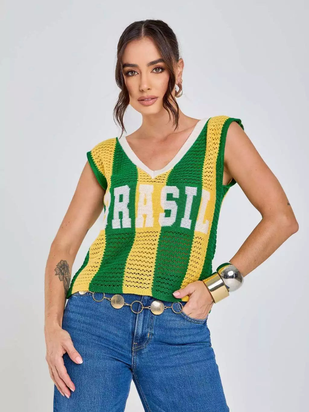 Blusa Tricot Brasil