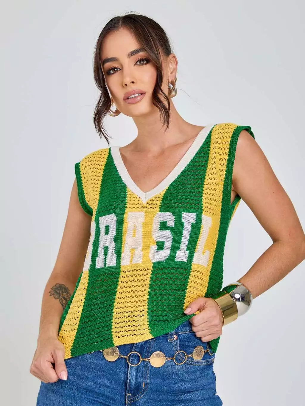 Blusa Tricot Brasil