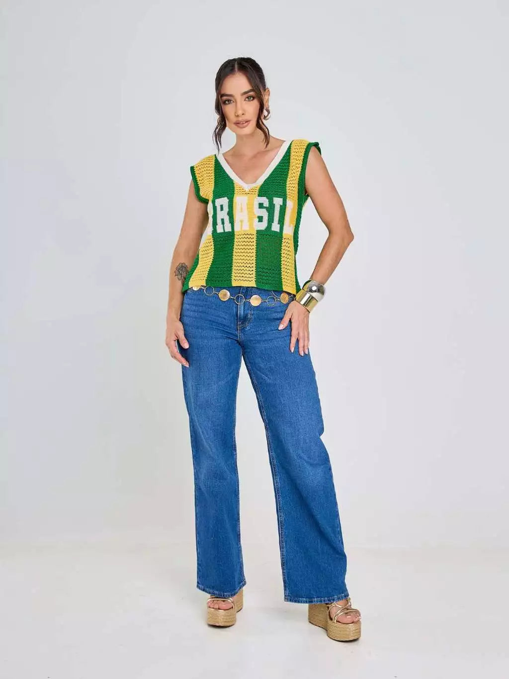 Blusa Tricot Brasil