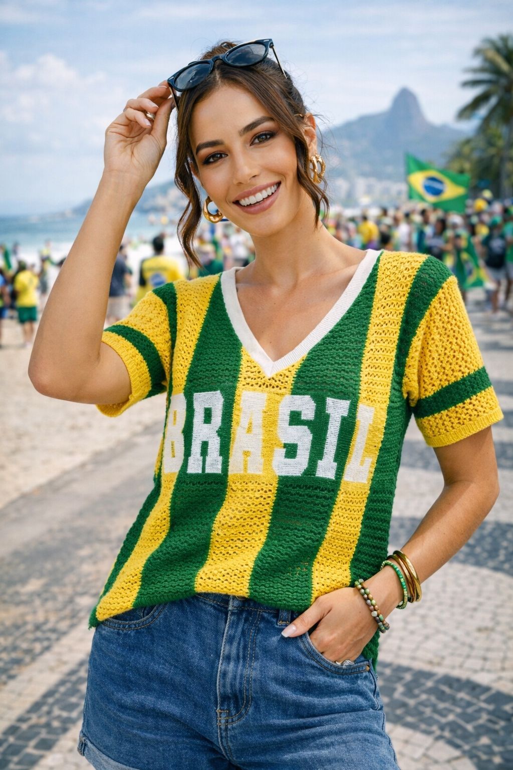 Blusa Tricot Brasil