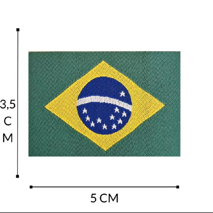 Patch Personalização Brasil - Termocolante